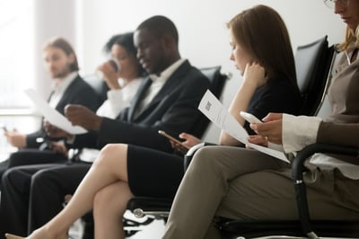 people waiting for job interview